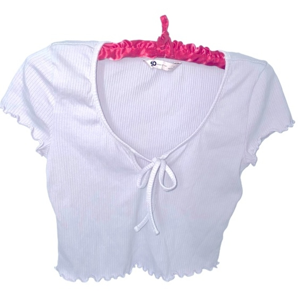 Ribbed Cropped Shirt